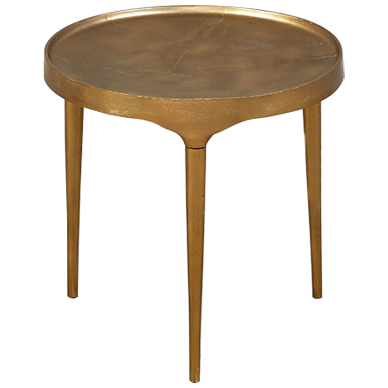 Приставной стол круглый Robby Coffee Table Золотой Приставной стол круглый Robby Coffee Table Золотой в Орле | Loft Concept