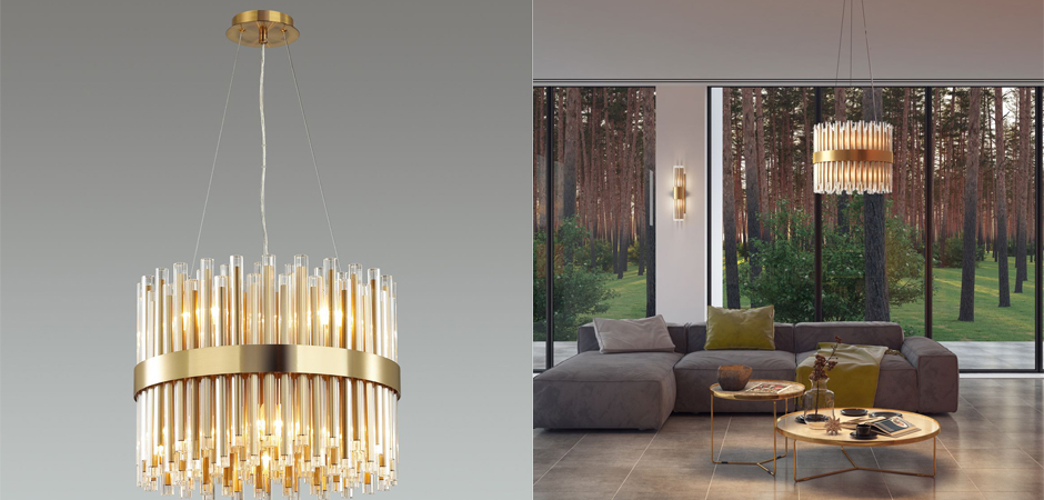 Люстра Glass Stripes In The Belt Люстра Glass Stripes In The Belt - Loft-Concept в Орле