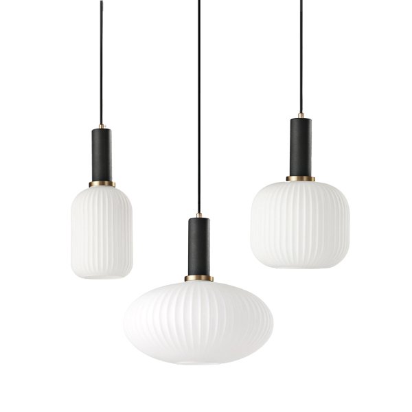Подвесной светильник Ferm Living chinese lantern Белый Черный в Орле | Loft Concept 