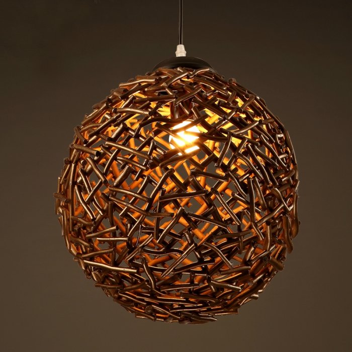 Подвесной светильник Old Wicker Pendant Sphere Подвесной светильник Old Wicker Pendant Sphere в Орле | Loft Concept