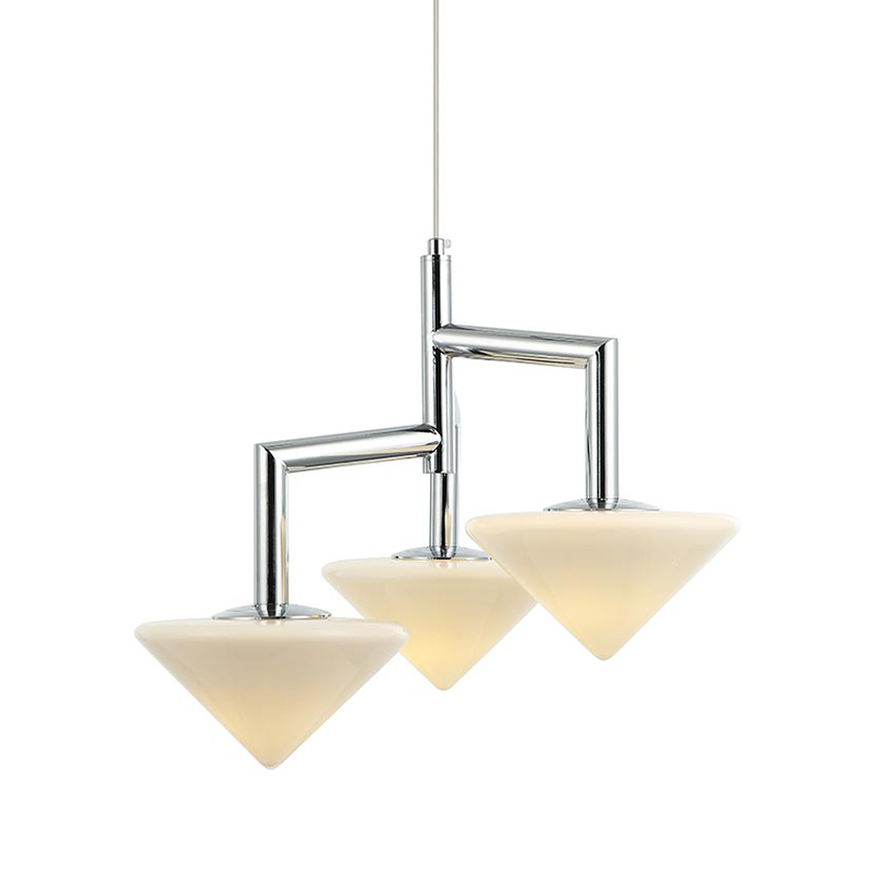 Люстра Acantha Chrome Lamp Хром Белый Люстра Acantha Chrome Lamp Хром Белый в Орле | Loft Concept