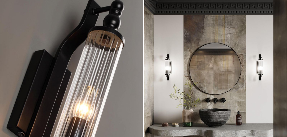 Бра Glass TUBE Черное Бра Glass TUBE Черное - Loft-Concept в Орле