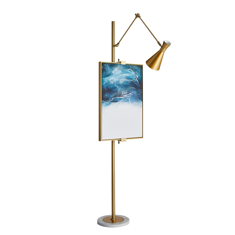 Торшер Researcher Floor Lamp Глянцевое золото Белый Торшер Researcher Floor Lamp Глянцевое золото Белый в Орле | Loft Concept
