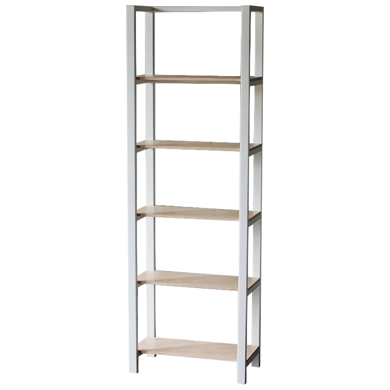 Стеллаж Reagan Industrial Metal Rust Rack Белый Древесина Стеллаж Reagan Industrial Metal Rust Rack Белый Древесина в Орле | Loft Concept