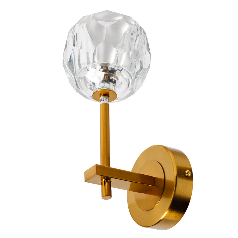 Бра RH Boule de Cristal Single Wall Lamp Gold матовое золото Бра RH Boule de Cristal Single Wall Lamp Gold матовое золото в Орле | Loft Concept
