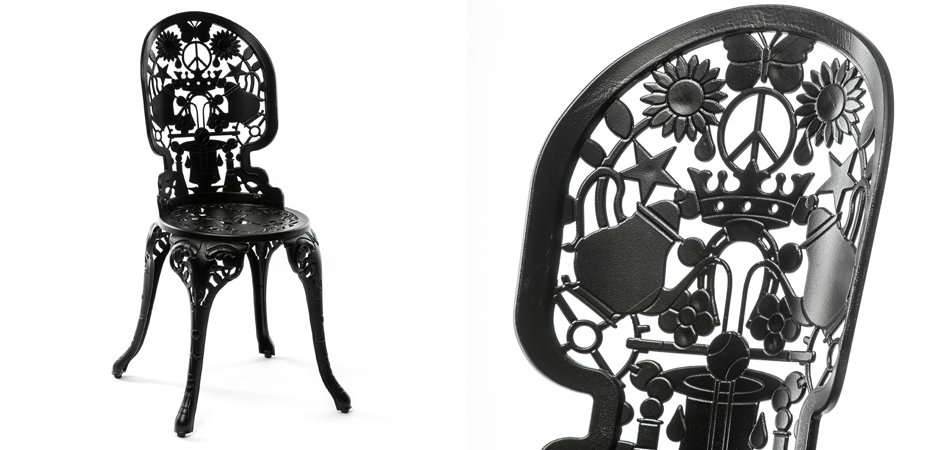Стул Seletti Industry Collection ALUMINIUM CHAIR – BLACK - фото №2