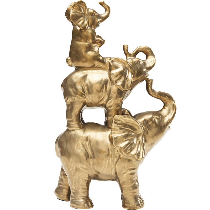 Статуэтка Family of Golden Elephants Золотой Статуэтка Family of Golden Elephants Золотой в Орле | Loft Concept