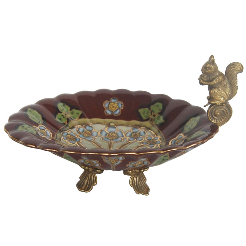 Блюдо Burgundy dish Бронза Бургундский красный Блюдо Burgundy dish Бронза Бургундский красный в Орле | Loft Concept