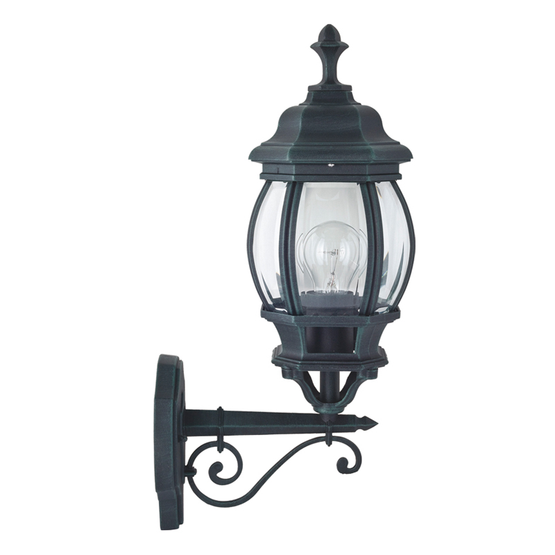 Уличный светильник Lacres Sconce Винтажный черный Прозрачное Стекло Уличный светильник Lacres Sconce Винтажный черный Прозрачное Стекло в Орле | Loft Concept