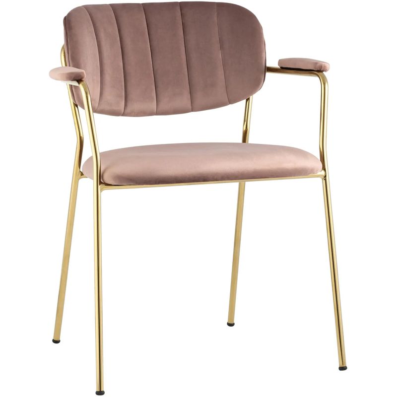 Стул Singer Chair Золотой Металл Пыльная Роза Розовый пастельный Золотой в Орле | Loft Concept 