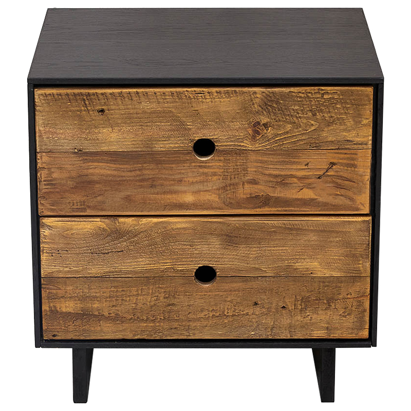 Тумбочка с 2-мя ящиками Russell Nightstand Коричневый Древесина Тумбочка с 2-мя ящиками Russell Nightstand Коричневый Древесина в Орле | Loft Concept