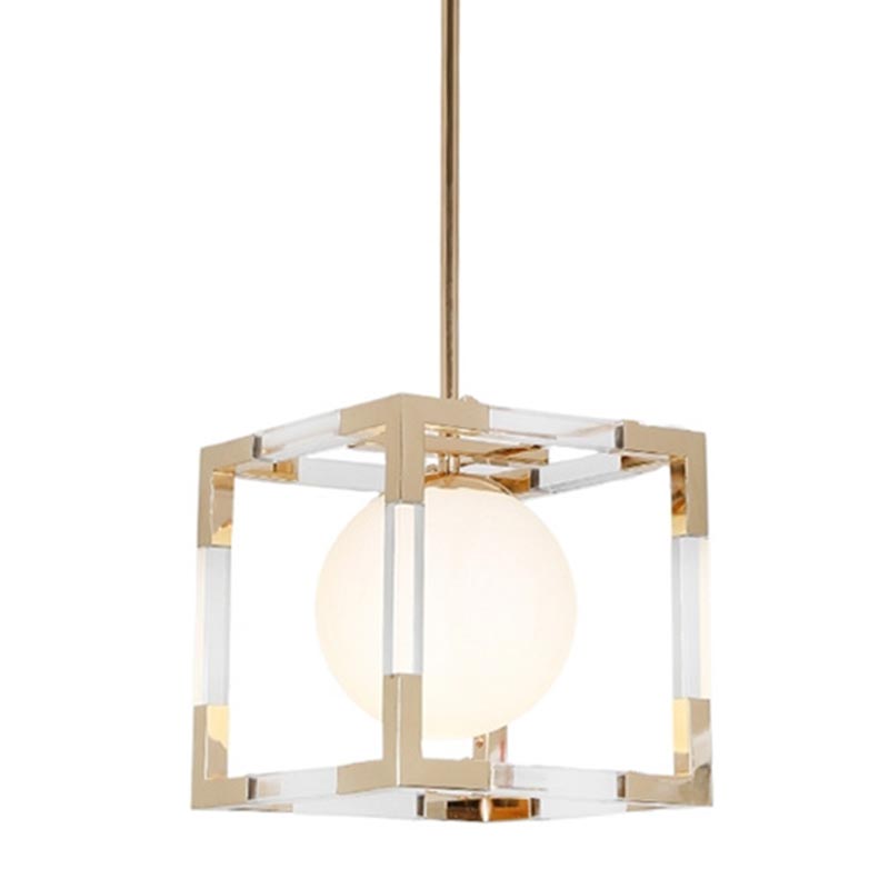 Подвесной светильник Dunvel Hanging lamp Белый Золотой Подвесной светильник Dunvel Hanging lamp Белый Золотой в Орле | Loft Concept
