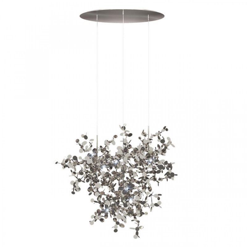 Люстра Terzani Argent Suspension Silver Pendant lamp диаметр 85 Серебряный в Орле | Loft Concept 
