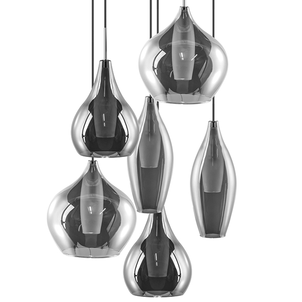 Люстра Candiano Smoke 6 Light Дымчатый (Smoke) Хром Люстра Candiano Smoke 6 Light Дымчатый (Smoke) Хром в Орле | Loft Concept