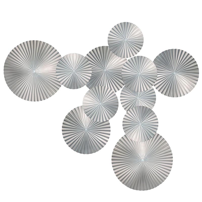 Арт-объект Apollo Silver Wall Plaque Disc 11 Серебряный Арт-объект Apollo Silver Wall Plaque Disc 11 Серебряный в Орле | Loft Concept