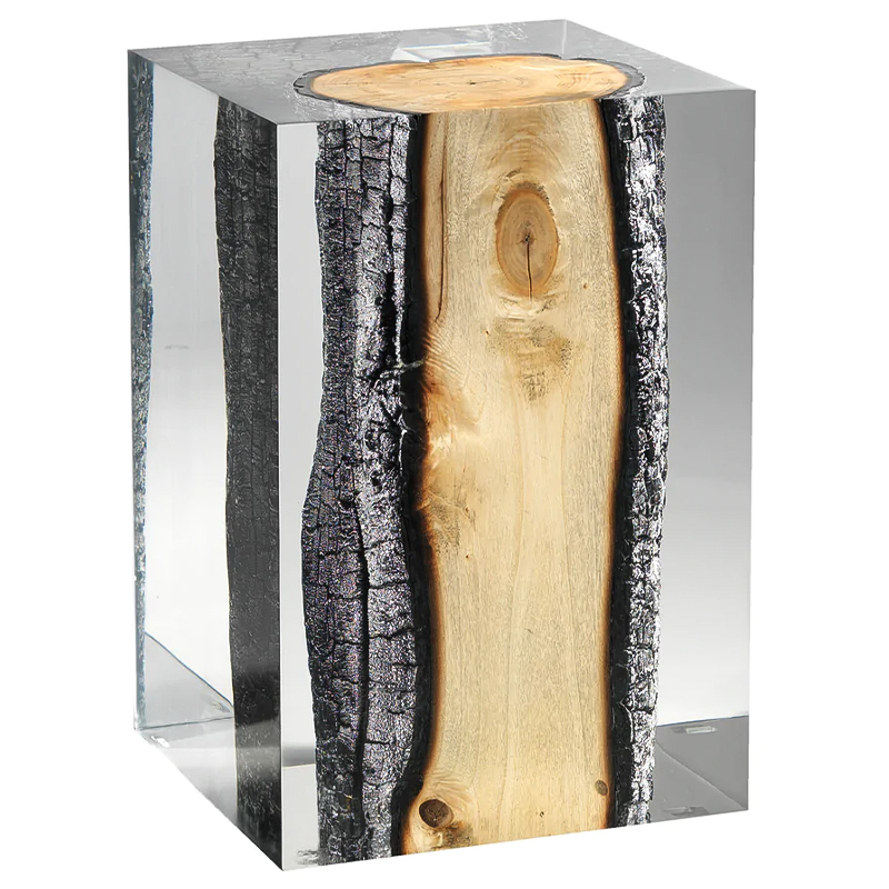 Приставной стол Acrylic Glass Nilleq Hekla Side Table & Stool Прозрачный Древесина Приставной стол Acrylic Glass Nilleq Hekla Side Table & Stool Прозрачный Древесина в Орле | Loft Concept