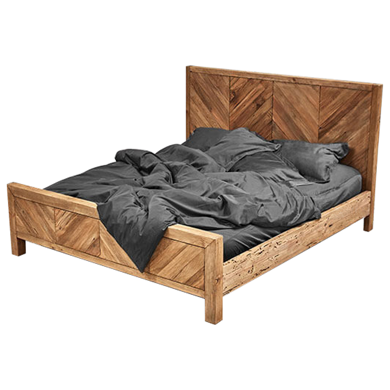 Кровать деревянная в кантри стиле Paddy Country Bed Коричневый Древесина в Орле | Loft Concept 