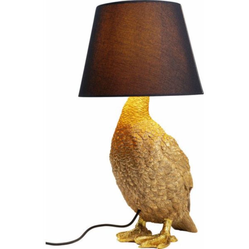 Настольная лампа A bird in ambush Черный Золотой Настольная лампа A bird in ambush Черный Золотой в Орле | Loft Concept