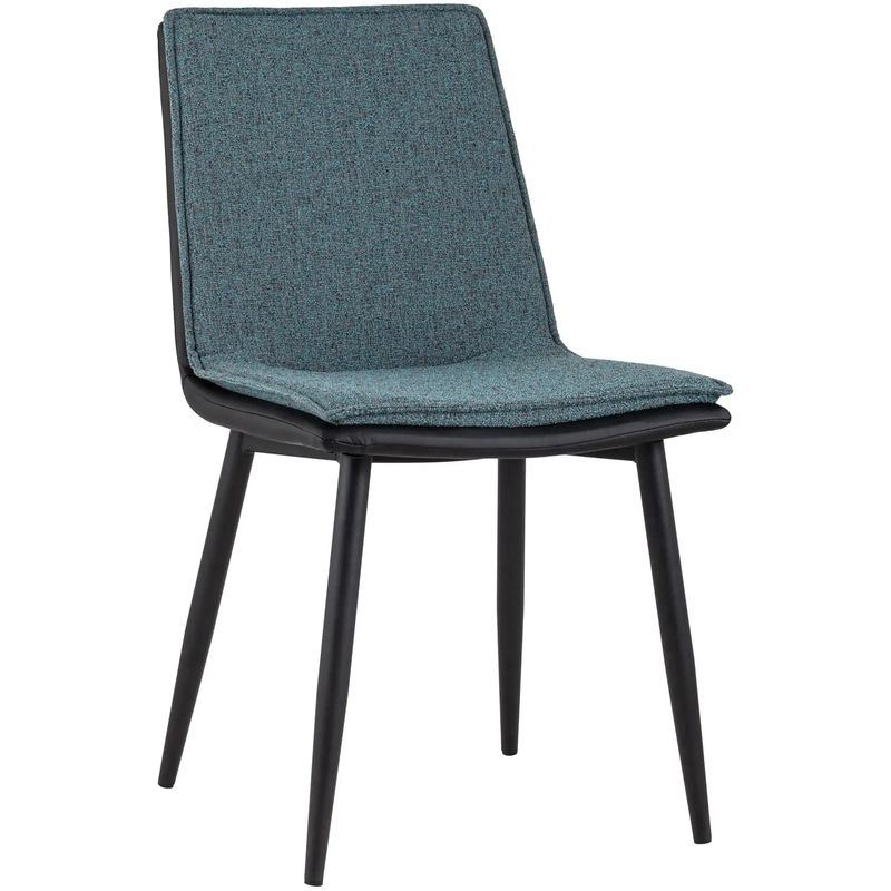 Стул Melissa  Chair Серо-Синий Рогожка Серо-голубой Черный в Орле | Loft Concept 