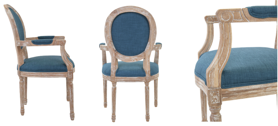 Стул French chairs Provence Blue ArmChair Стул French chairs Provence Blue ArmChair - Loft-Concept в Орле