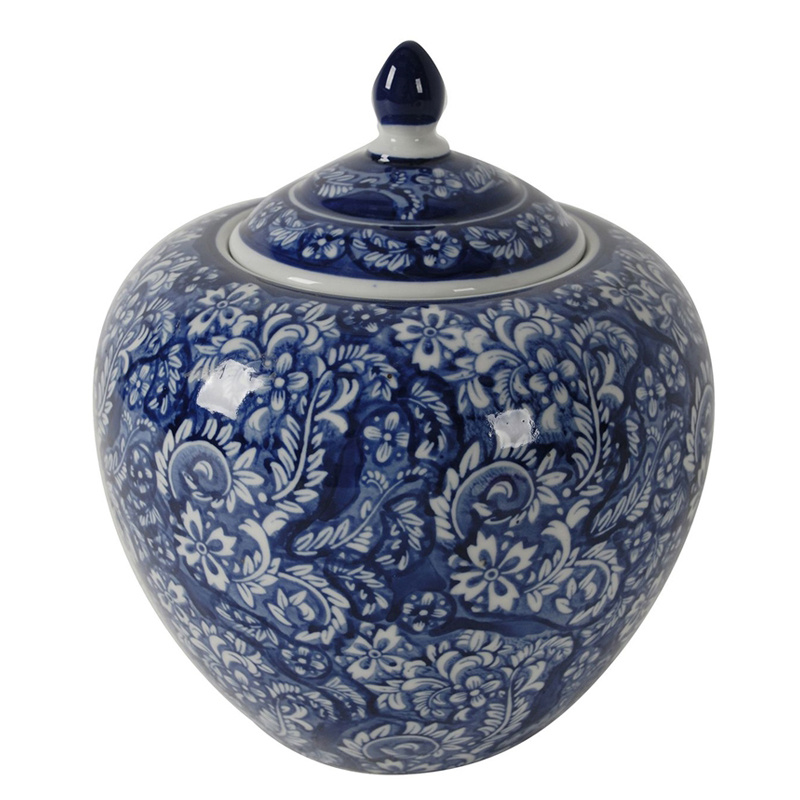 Ваза White and Blue Pattern Vase Белый Синий Ваза White and Blue Pattern Vase Белый Синий в Орле | Loft Concept