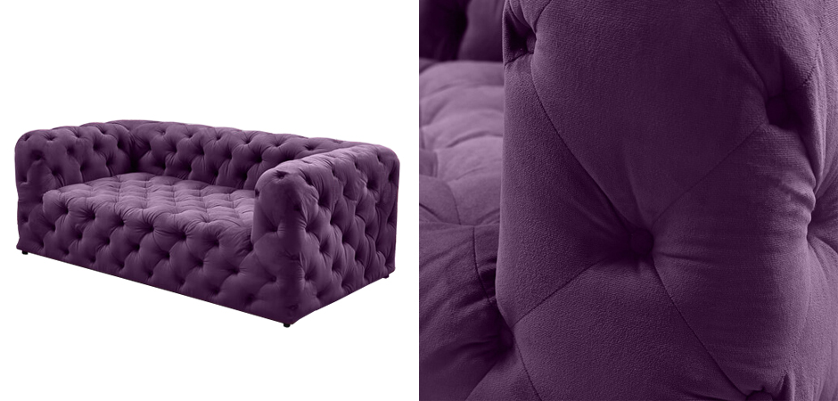 Диван Soho tufted purple velor Диван Soho tufted purple velor - Loft-Concept в Орле