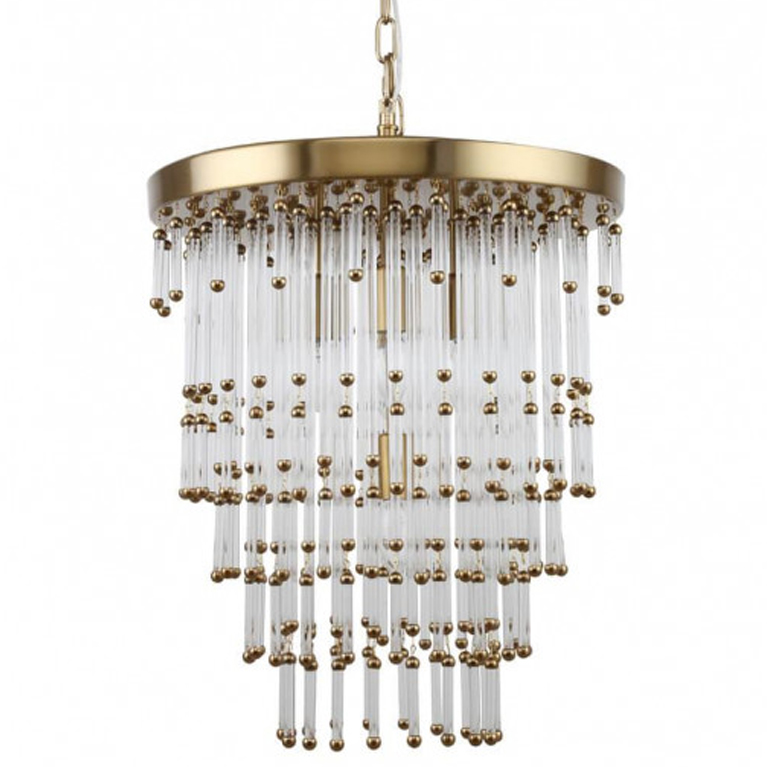 Люстра Restoration Hardware Luciano Chandelier 5 Латунь Прозрачный Люстра Restoration Hardware Luciano Chandelier 5 Латунь Прозрачный в Орле | Loft Concept