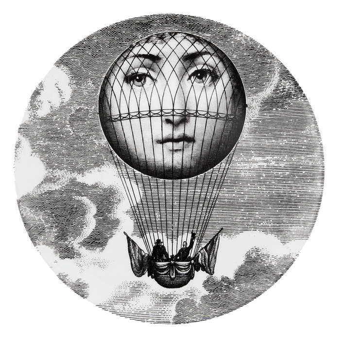 Декоративная тарелка Fornasetti 093 Черный Декоративная тарелка Fornasetti 093 Черный в Орле | Loft Concept