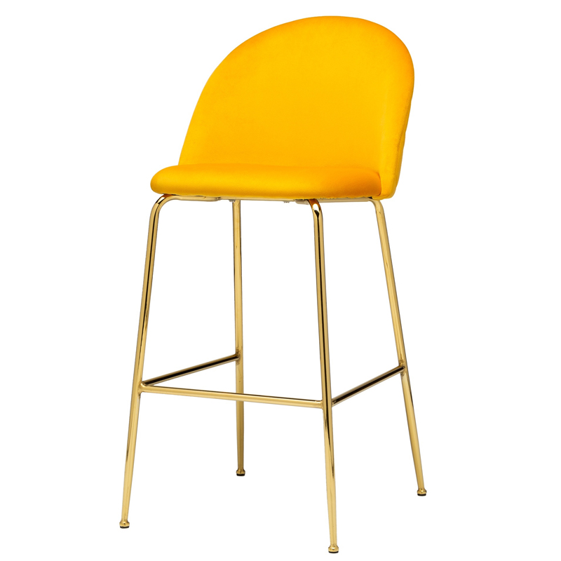 Барный стул Vendramin Bar Stool yellow Желтый Глянцевое золото Барный стул Vendramin Bar Stool yellow Желтый Глянцевое золото в Орле | Loft Concept