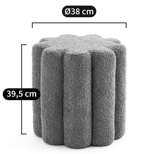 Пуф с обивкой из ткани букле Flo Pouf Пуф с обивкой из ткани букле Flo Pouf в Орле