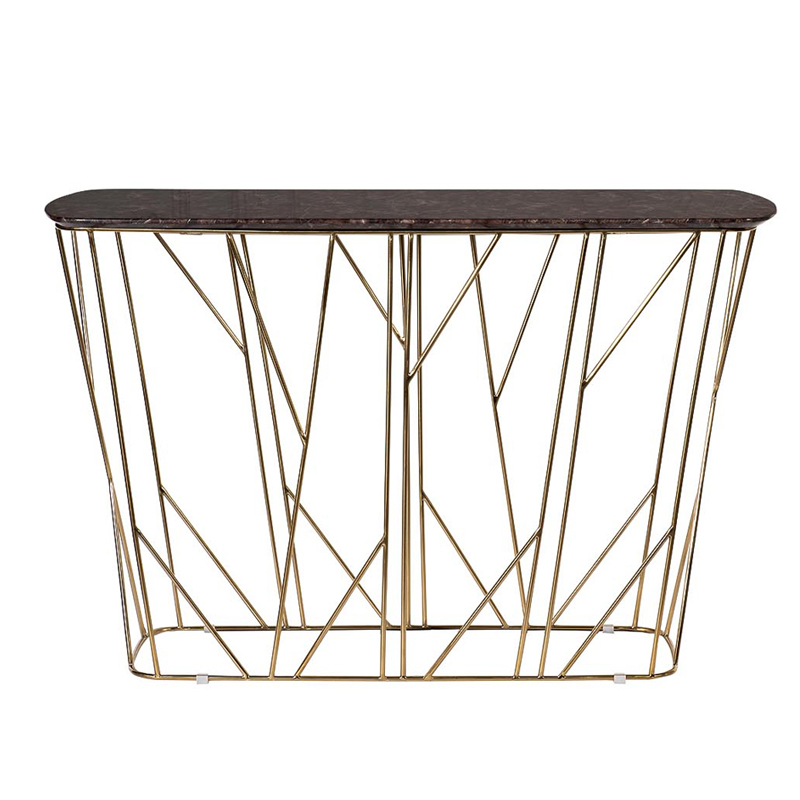 Консоль Rosalin Console Золотой в Орле | Loft Concept 