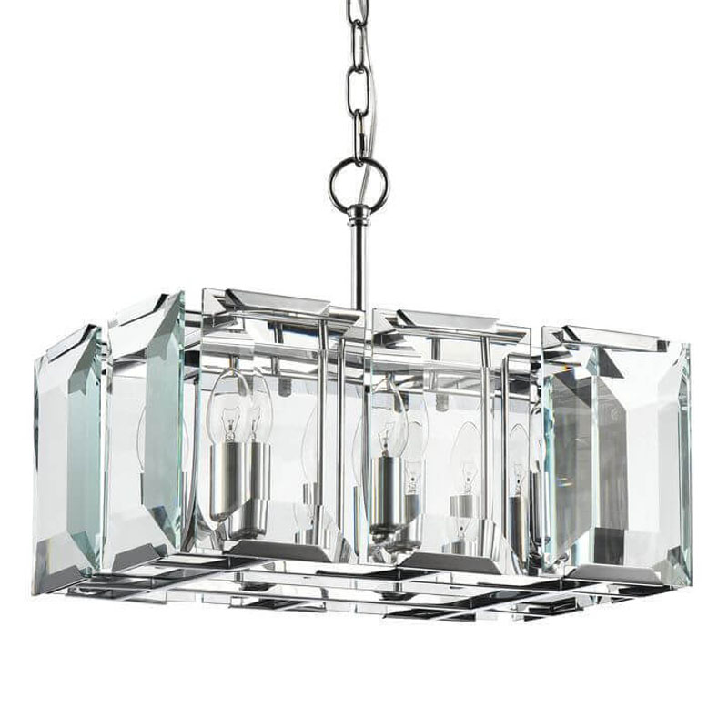 Люстра Harlow Crystal Square Chandelier chrome 6 Хром Люстра Harlow Crystal Square Chandelier chrome 6 Хром в Орле | Loft Concept