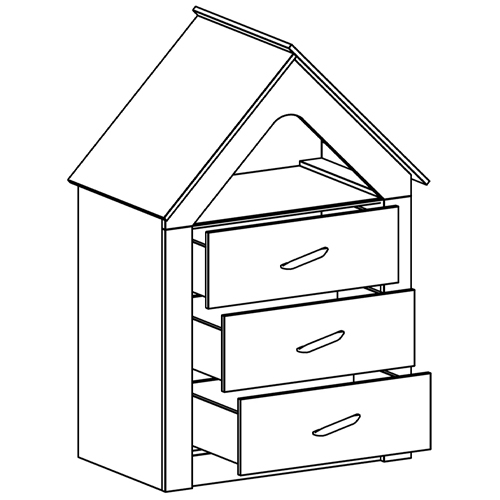 Комод в детскую Tiny Town Chest of Drawers Комод в детскую Tiny Town Chest of Drawers в Орле