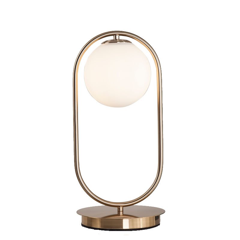 Настольная лампа CORDA TABLE LAMP Белый Латунь в Орле | Loft Concept 