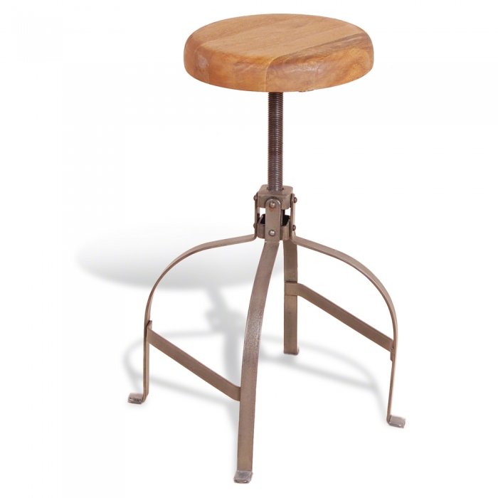 Барный стул Industrial Metal Rust Screw Bar Stool Коричневый в Орле | Loft Concept 