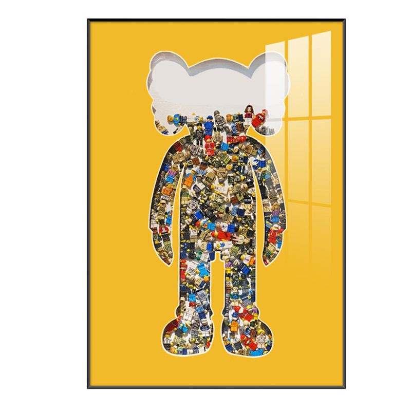 Постер Bearbrick Yellow Мульти Постер Bearbrick Yellow Мульти в Орле | Loft Concept