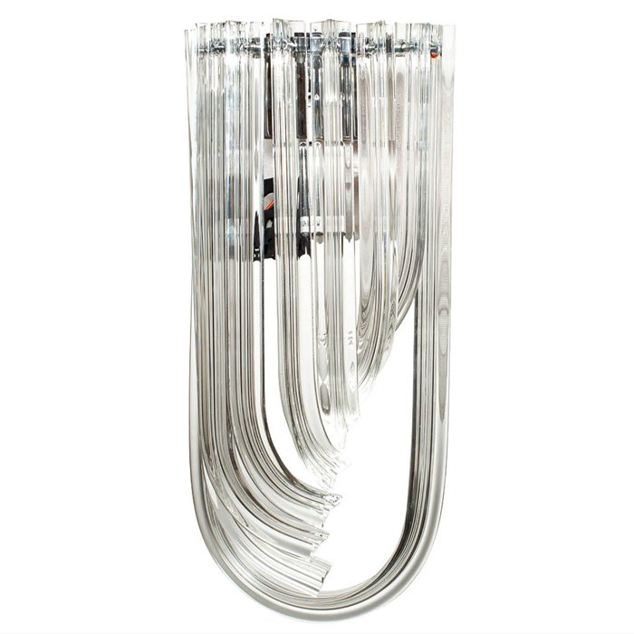 Бра Wall Lamp Lava Прозрачное Стекло Хром Никель Бра Wall Lamp Lava Прозрачное Стекло Хром Никель в Орле | Loft Concept