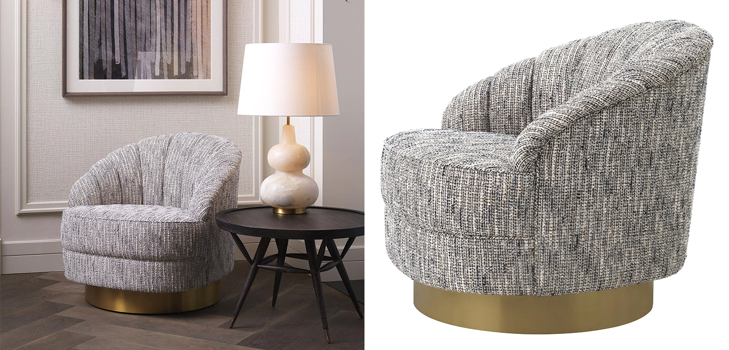 Кресло Eichholtz Swivel Chair Hadley - фото