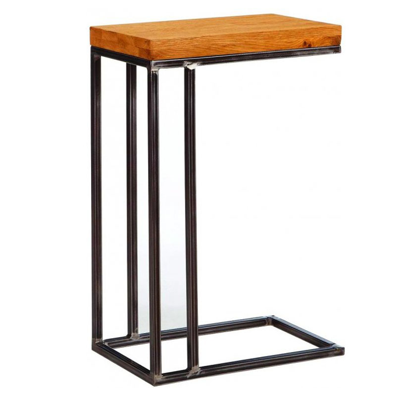 Приставной стол Industrial Oak Sybil Side Table Черный Приставной стол Industrial Oak Sybil Side Table Черный в Орле | Loft Concept