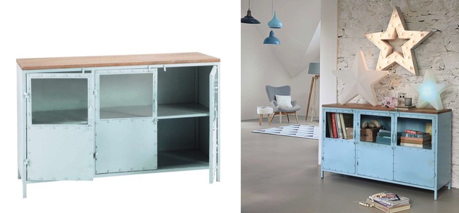 Буфет в стиле Лофт Industrial Rust Blue Chest Голубой Буфет в стиле Лофт Industrial Rust Blue Chest Голубой - Loft-Concept в Орле