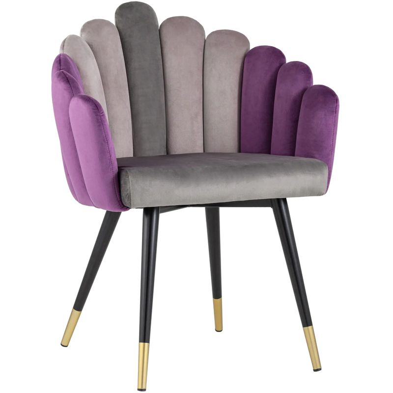 Стул Camellia Chair Сиреневый Велюр Сиреневый Серый Черный Фиолетовый Стул Camellia Chair Сиреневый Велюр Сиреневый Серый Черный Фиолетовый в Орле | Loft Concept
