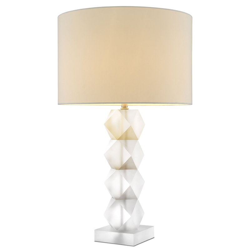 Настольная лампа Eichholtz Table Lamp Whealon Прозрачный Белый Настольная лампа Eichholtz Table Lamp Whealon Прозрачный Белый в Орле | Loft Concept