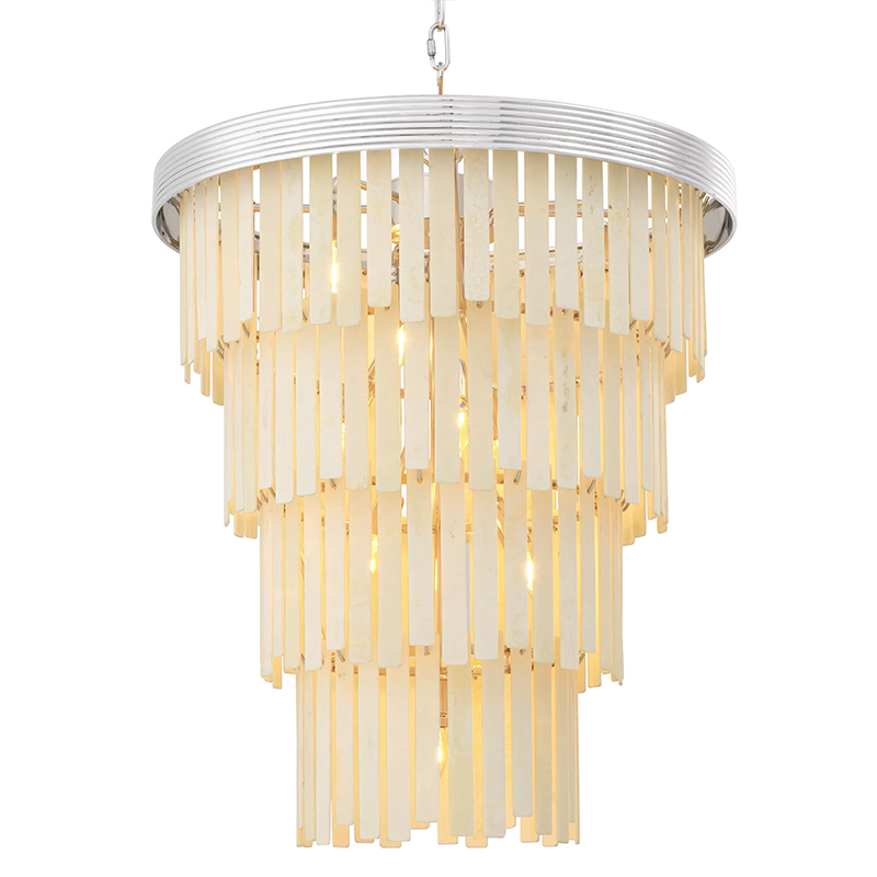 Люстра Eichholtz Chandelier Arizona L Nickel Никель ivory ( слоновая кость ) Люстра Eichholtz Chandelier Arizona L Nickel Никель ivory ( слоновая кость ) в Орле | Loft Concept