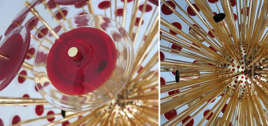 Murano Red Disco Glass Sputnik Chandelier Vistosi Murano Red Disco Glass Sputnik Chandelier Vistosi - Loft-Concept в Орле