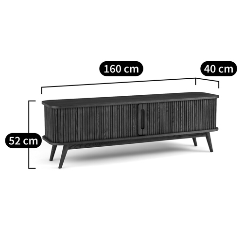 ТВ-тумба с двумя раздвижными дверцами Toinette Brown TV Stand в Орле