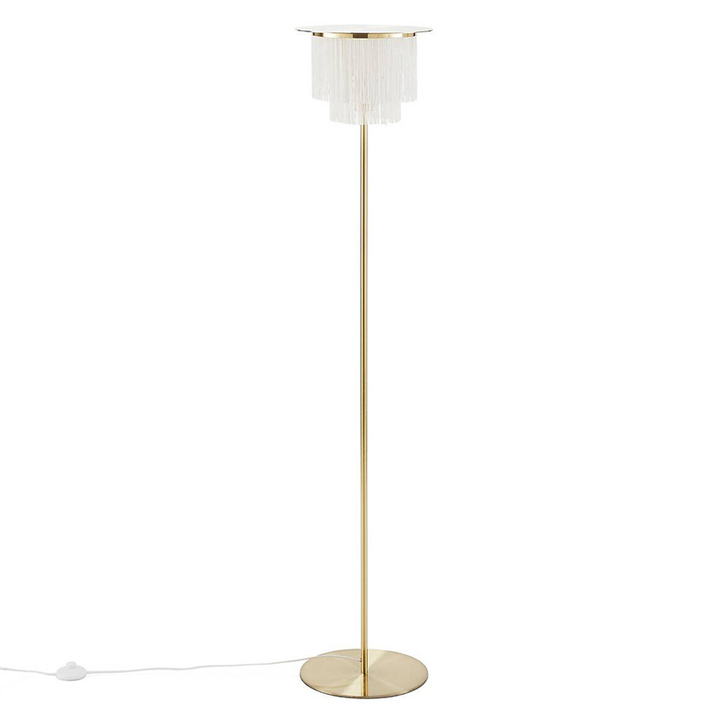 Торшер Houtique Floor lamp Cream Кремовый Латунь Торшер Houtique Floor lamp Cream Кремовый Латунь в Орле | Loft Concept