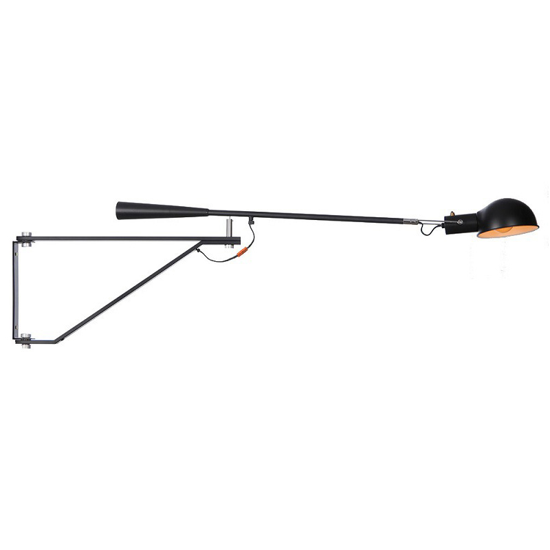 Настенный светильник FLOS Mod 265 Wall Lamp Black by Paolo Rizzatto 135 см Черный Настенный светильник FLOS Mod 265 Wall Lamp Black by Paolo Rizzatto 135 см Черный в Орле | Loft Concept