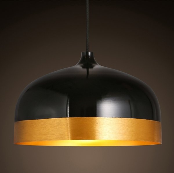 Подвесной светильник Cone Lux Pendant Black Черный Глянцевое золото Подвесной светильник Cone Lux Pendant Black Черный Глянцевое золото в Орле | Loft Concept