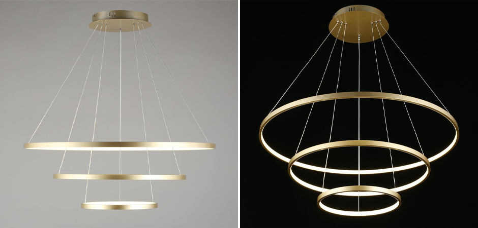 Люстра Ring Horizontal Trio Gold Люстра Ring Horizontal Trio Gold - Loft-Concept в Орле