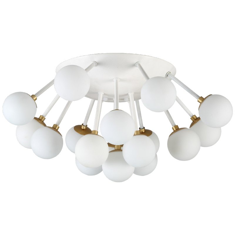 Потолочная люстра Fungi ceiling Белый Золотой Потолочная люстра Fungi ceiling Белый Золотой в Орле | Loft Concept
